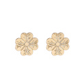 95557 Top selling product wholesale beautiful flower stud earring daily wear gold earrings